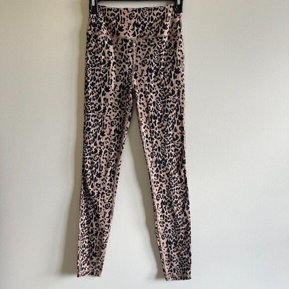 JCREW Weekend 7/8 high-rise leggings in leopard pants Womens Size XS - Picture 3 of 7